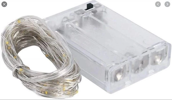 Peri Led BEYAZ Işık 6400k 5mt Pilli Süsleme Ledi (5 Metrelik Piller Hariç ) ürün görseli 1
