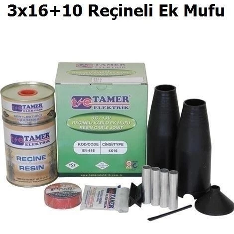 TAMER 3X16+10 KABLO İÇİN REÇİNELİ EK MUF ürün görseli 1
