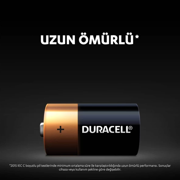 DURACELL C2  Orta Boy Alkalıne Pil (1 Adet Fiyatı) ürün görseli 1