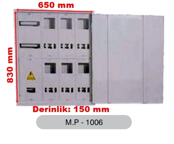 MERT 1006 S.A. 6 MONOFAZE T.M.Ş Lİ PANO ürün görseli 1