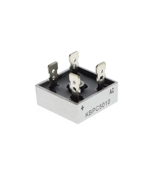 KBPC 5010 Köprü Diyot 50A 1000 Volt Doğrultmaç Devresi (Alternatif Voltajı Doğru Akım a Çevirir) ürün görseli 1