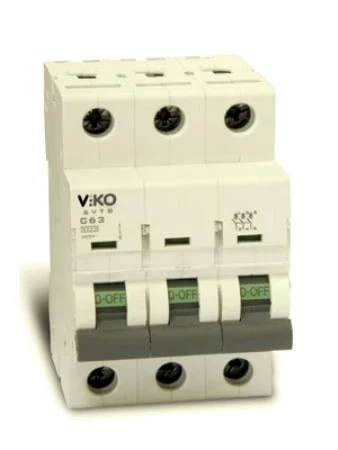 VİKO 3X25A W-OTOMAT C 4,5kA Trifaze Üç Fazlı W Otomat Sanayi Tip Sigorta ürün görseli 1