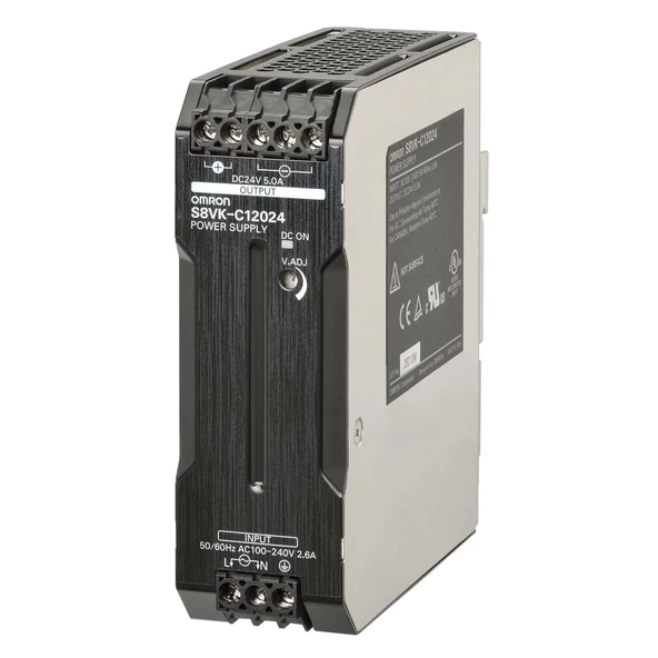OMRON 24v 5A Dc (120w) Ray Tipi Güç Kaynağı Power Suply Adaptör 24 Volt 5 Amper 100v/240v ürün görseli 1