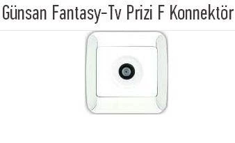 GÜNSAN FANTASY TEKLİ UYDU PRİZ F KONNEKTORLÜ ürün görseli 1