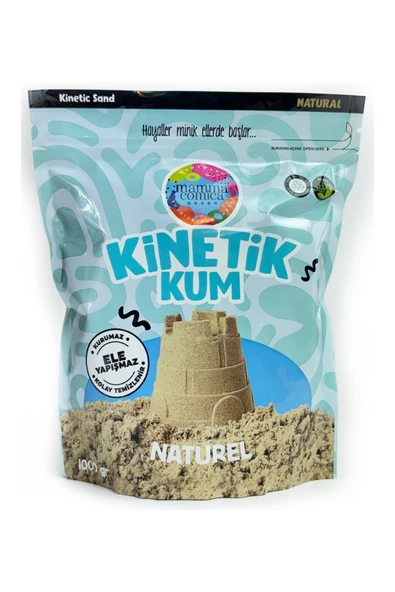 Mammacomica Dough Naturel Kinetik Kum - 1000 gr ürün görseli 1