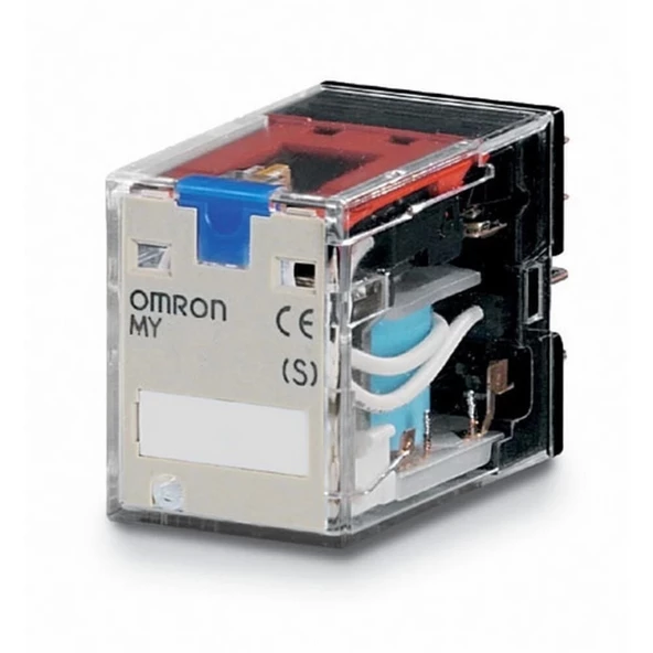 OMRON MY4IN-GS-R 12v DC Volt Kalın 14 Pinli Röle 4 Açık 4 Kapalı Kontaklı 6 Amper (14 Ayaklı Role) ürün görseli 1