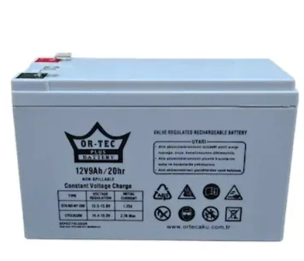 12v 9A Kuru Bakımsız Akü UPS Güç Kaynağı Akülü Sırt Motoru Aküsü Vs. ürün görseli 1