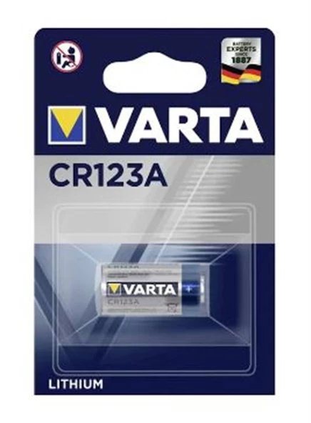 VARTA 3V 123 A CR123A Lityum Pil (Köpek Tasma Ve Özel Cihaz Pili) ürün görseli 1