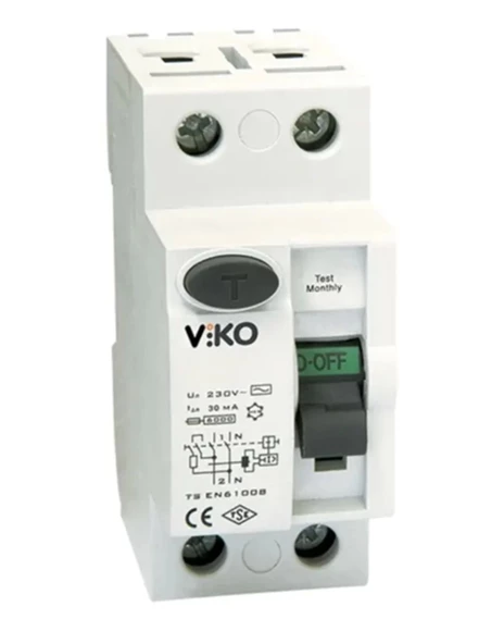 VİKO 1X25A 30 mA KAÇAK AKIM ROLESİ ürün görseli 1