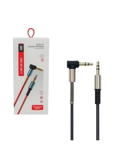 POWERWAY L TİP AUX CABLE 1 MT ürün görseli 1