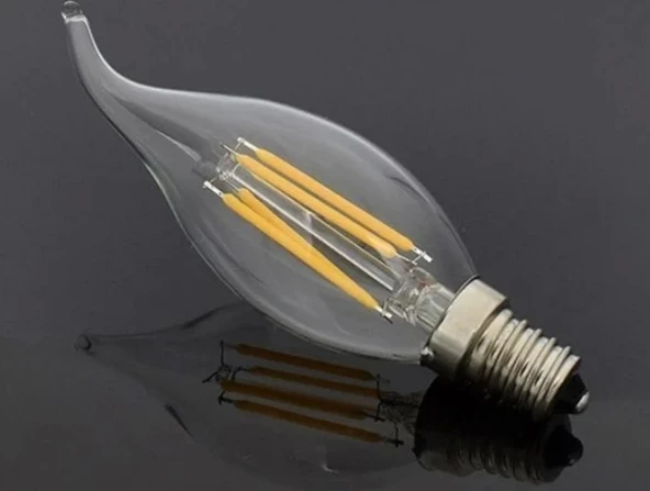 CATA E-14 4W KIVRIK RUSTİK LED AMPUL GÜN IŞIĞI - Resim 4