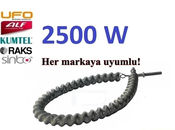 ENDER İnfrared Soba Rezistansı Teli Spirali Norm 2500W (Kaliteli) ürün görseli 1