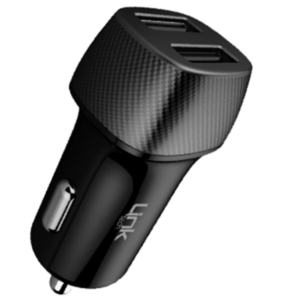 LİNKTECH ARAÇ ŞARJ CİHAZI 2X12W USB 12W ürün görseli 1