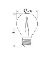 CATA 4W RUSTİK LED AMPUL AMBER G45 - Resim 2