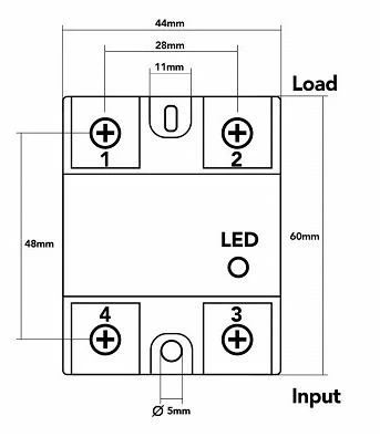 FOTEK SOLİD STATE RÖLE 100A DC-AC - Resim 2