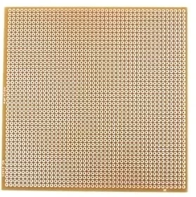 120x120mm Delikli Bakır Plaket Tek Taraflı Devre Kartı 12x12 ürün görseli 1