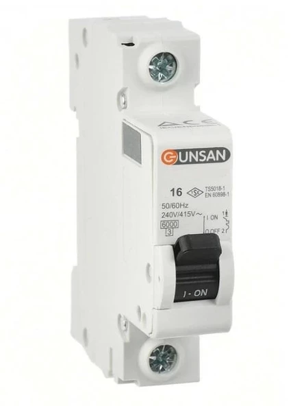 GÜNSAN 1X16A 6kA B TİP 1P OTOMAT VALTA ürün görseli 1