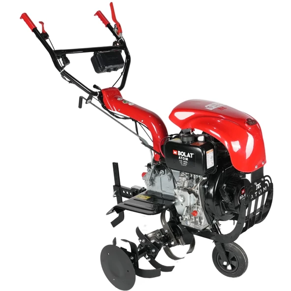 Bolat Atom BD178 7bg 296cc Marşlı 3ileri 1geri Tekersiz Dizel Çapa Makinesi ürün görseli 1