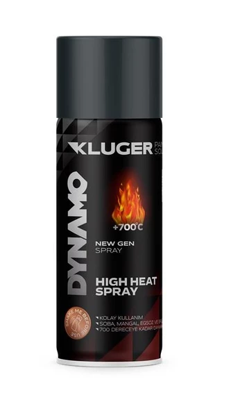 Dynamo Isıya Dayanıklı Sprey Boya 400ml  Antrasit ürün görseli 1