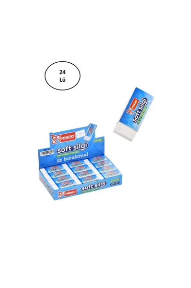 Mikro 2B-24Tr (Beyaz) Soft Silgi 2B24Tr ürün görseli 1