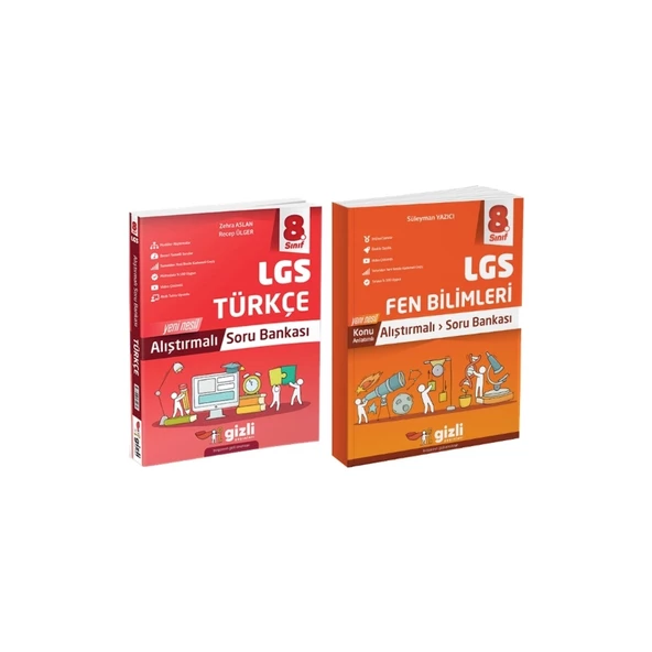 Gizli Yayınları 8. Sınıf LGS Türkçe Soru Bankası - Fen Bilimleri Alıştırmalı Soru Bankası ürün görseli 1