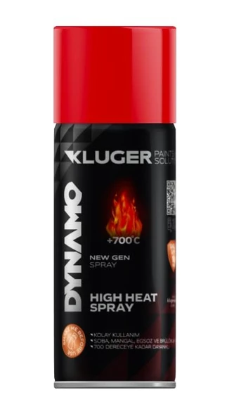 Dynamo Isıya Dayanıklı Sprey Boya 400ml  Kırmızı ürün görseli 1