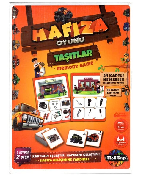 Moli Toys Hafıza Oyunu Taşıtlar ürün görseli 1