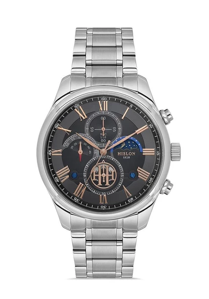 HISLON TM113S-05SR SAFİR CAM ÇELİK ERKEK KOL SAATİ ürün görseli 1
