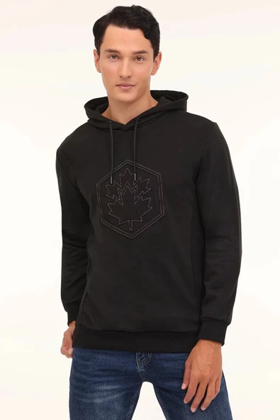 Lumberjack A10188949208010 Siyah Erkek Sweatshirt ürün görseli 1