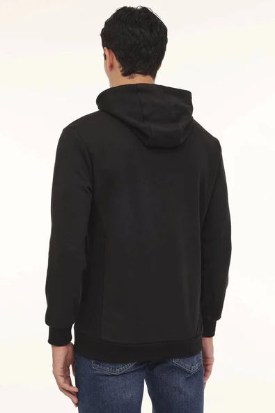 Lumberjack A10188949208010 Siyah Erkek Sweatshirt - Resim 2