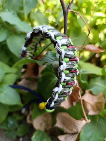Paracord bileklik (Doğa uyumlu renkler) - Resim 5