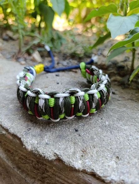 Paracord bileklik (Doğa uyumlu renkler) ürün görseli 1