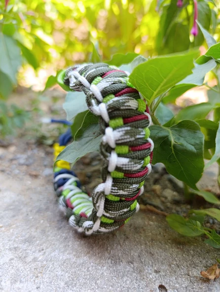 Paracord bileklik (Doğa uyumlu renkler) - Resim 2