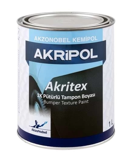 AkzoNobel Akripol Akritex 1k Pütürlü Plastik Tampon Boyası 1 Litre ürün görseli 1