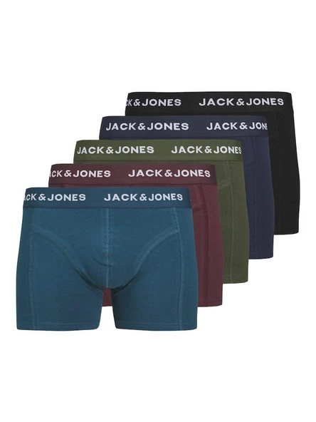 Jack Jones Teo Solıd 5 Li Paket Erkek Boxer 12259076 ürün görseli 1