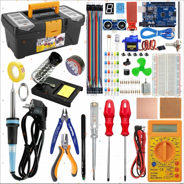 Meslek Lisesi Takım Çantası ve Arduino Başlangıç Eğitim Seti ürün görseli 1