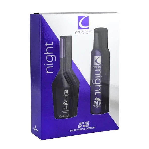 Caldion Men Night EDT 100 ml + Deodorant Sprey 150 ml Erkek Parfüm Seti ürün görseli 1