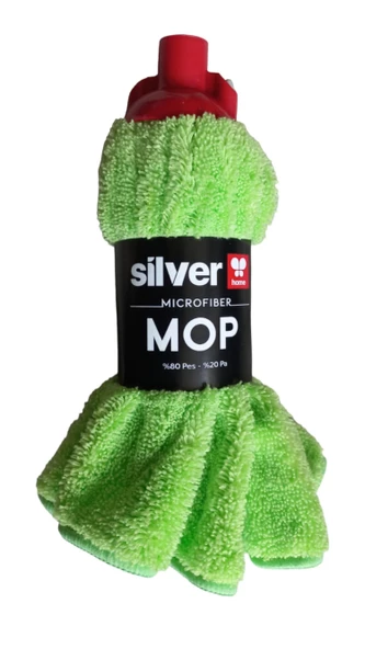 Silver Home Mikrofiber Jumbo Boy Islak Mop - 105x55 Cm. - Yedek Mop Paspas Ucu Başlığı - 1 Adet ürün görseli 1