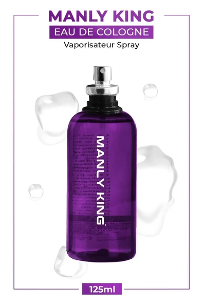 Manly King 125 Ml Erkek Parfümü -  Mor - Resim 3