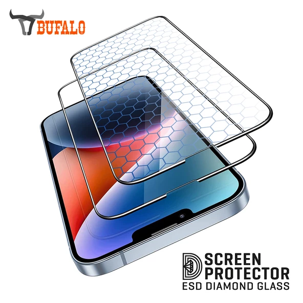 Bufalo iPhone 16 Plus ESD Anti Static Cam Ekran Koruyucu - Resim 4