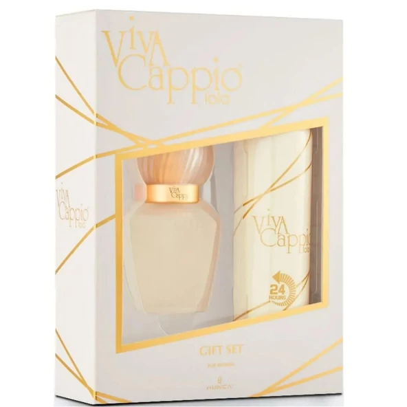 Viva Cappio Lola EDT 60 ml + Deo Sprey 150 ml Kadın Parfüm Seti ürün görseli 1