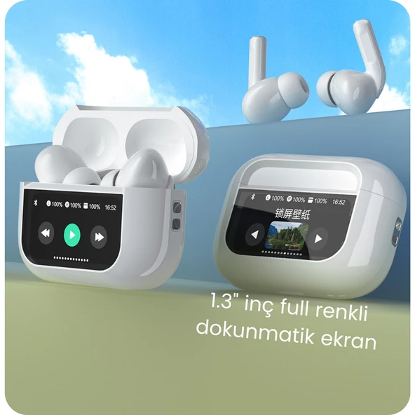 AİRPODS PRO 2 ANC OLED DOKUNMATİK EKRANLI - Resim 3