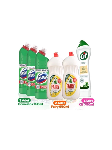 Fairy Domestos Cif Temizlik Seti ürün görseli 1