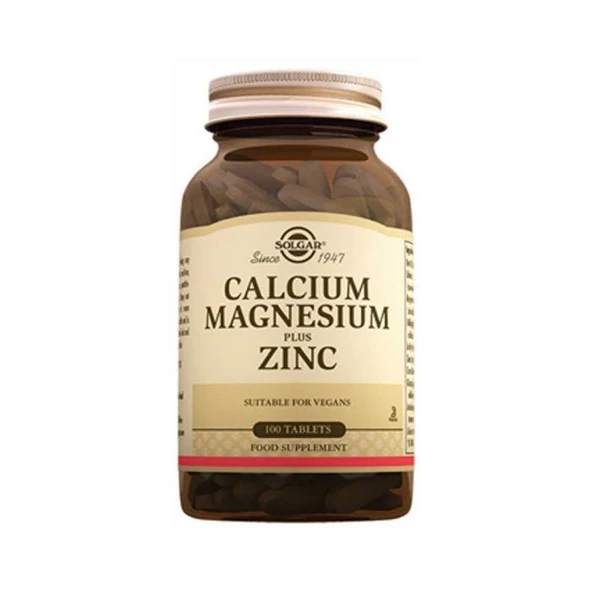 Solgar Calcium Magnesium Plus Zinc 100 Tablet ürün görseli 1