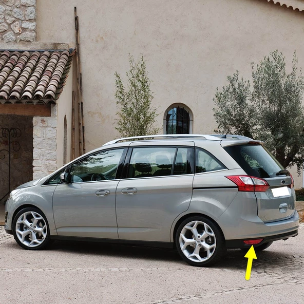 Ford Grand C-Max Cmax 2011-2014 Arka Tampon Sol Reflektörü Sis Farı ürün görseli 1