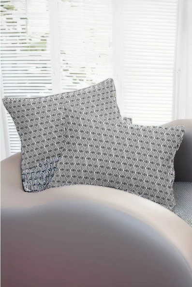 Upstyle Yastık Kılıfı 50x70 cm  Kombin Siyah ürün görseli 1