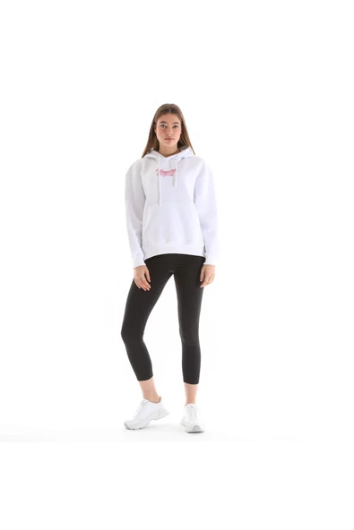 Kadın Nakış Detaylı Kapüşonlu Sweatshırt - Resim 5