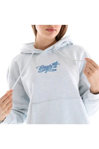 Kadın Nakış Detaylı Kapüşonlu Sweatshırt - Resim 2