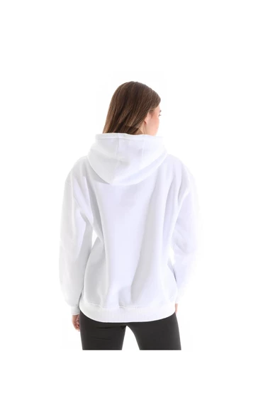 Kadın Nakış Detaylı Kapüşonlu Sweatshırt - Resim 8