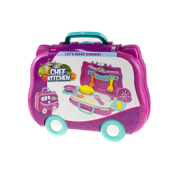 Oyuncak Mutfak Seti 11 Parça Arabalı Set - Resim 2